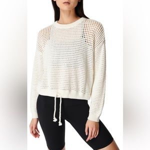 Sweaty Betty Tides Open Stitch Pullover size medium